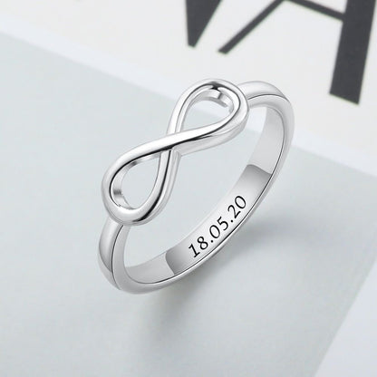 925 Pure Silver Infinity Ring for her| Infinity ring for gifts