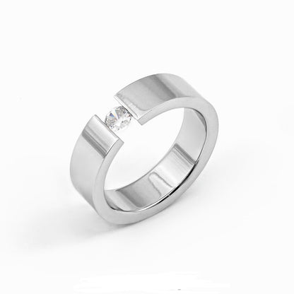 925 Silver Men Solitaire Ring