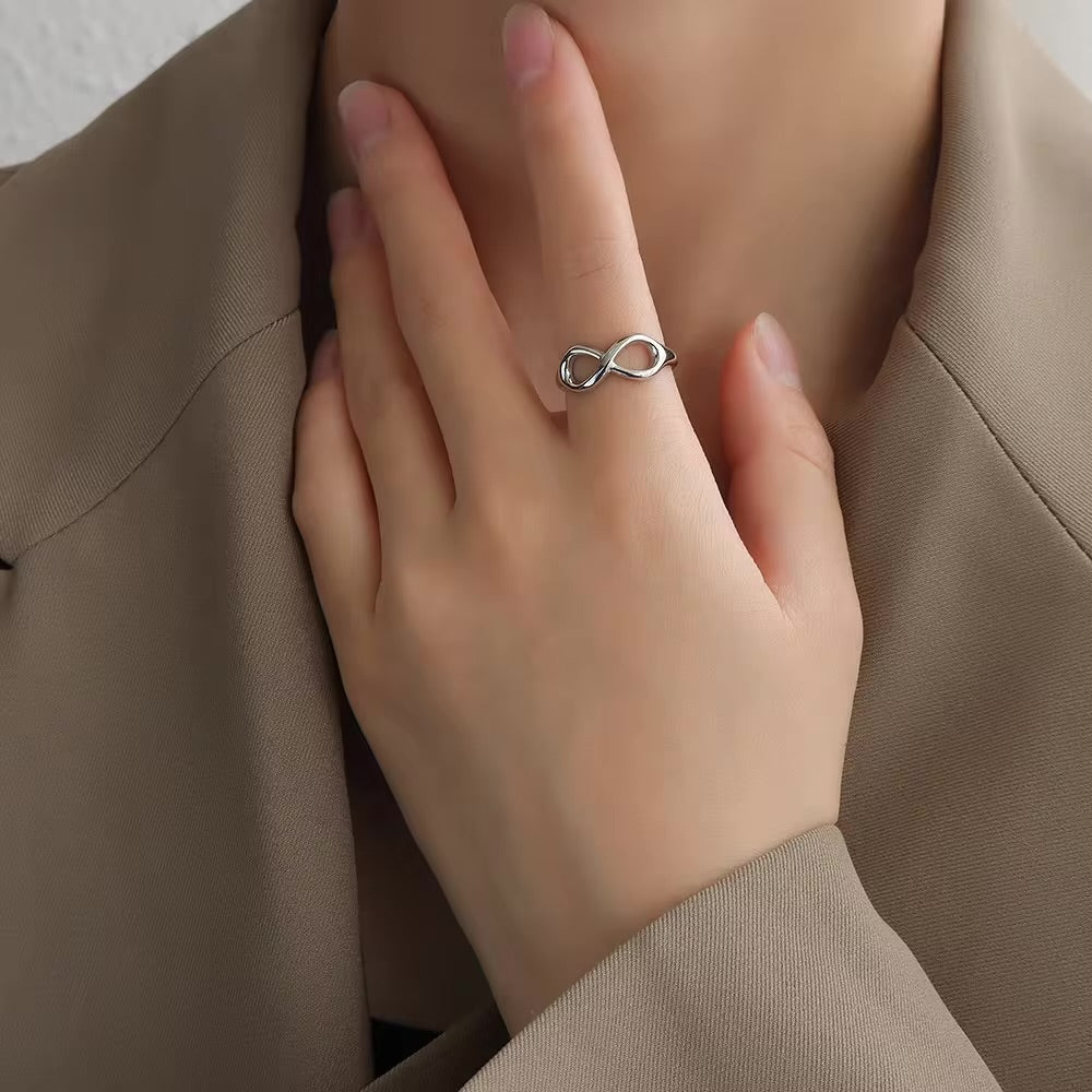 925 Pure Silver Infinity Ring for her| Infinity ring for gifts