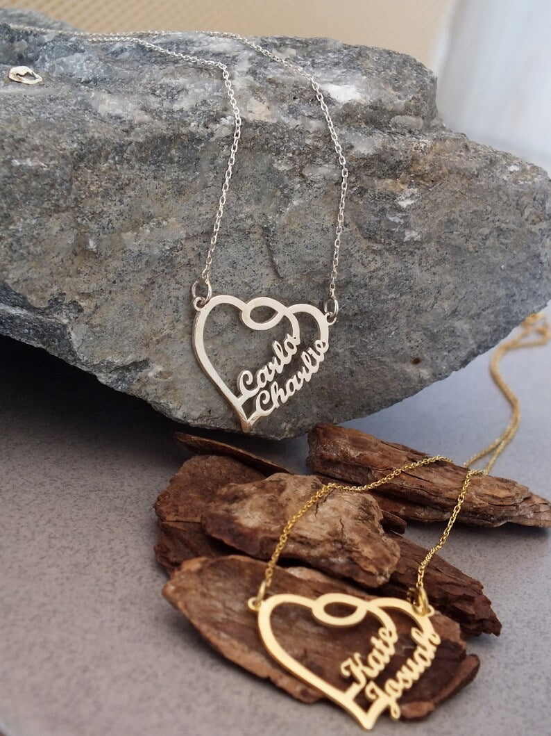 Couple Heart Necklace