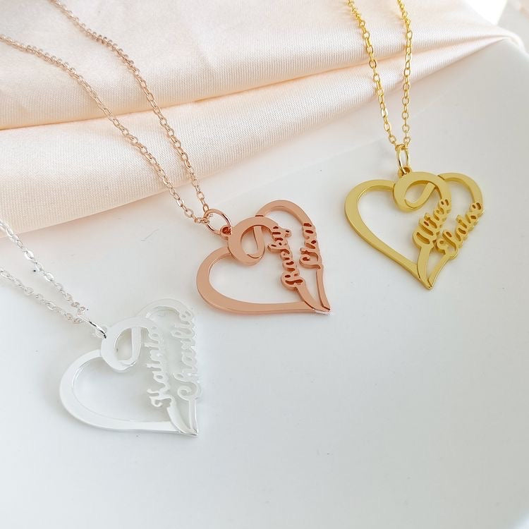 Couple Heart Necklace