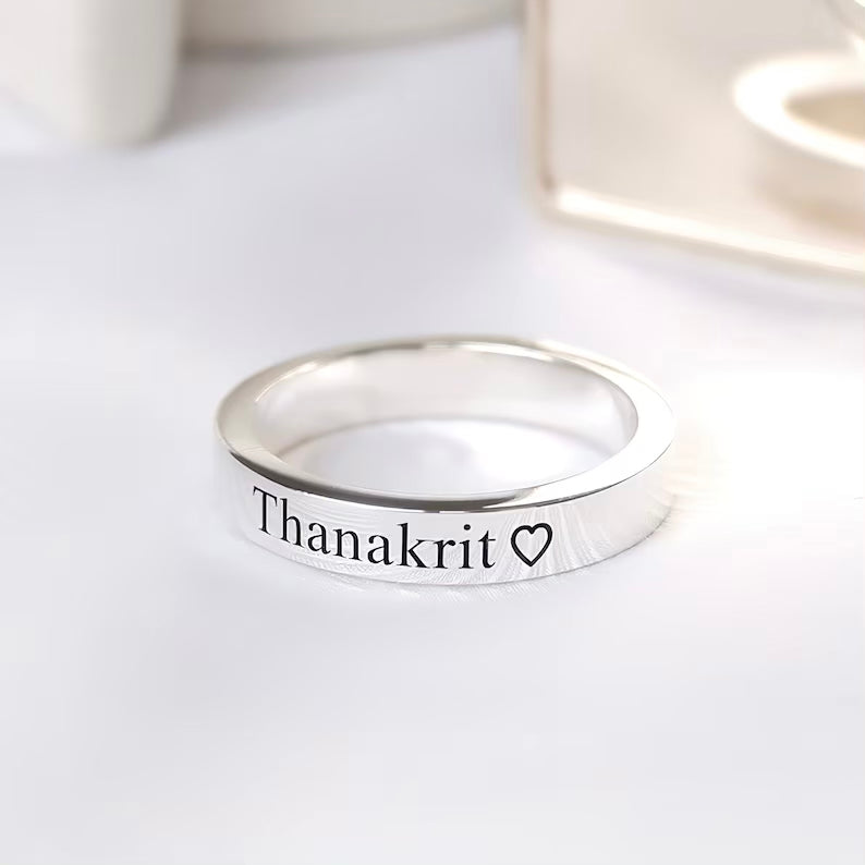 925 Pure Silver Unisex Thick Band