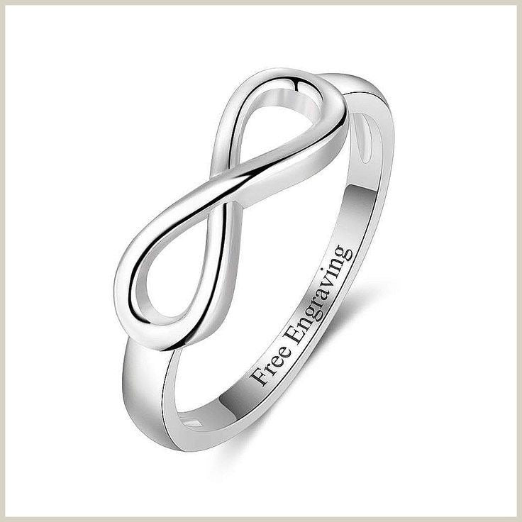 925 Pure Silver Infinity Ring for her| Infinity ring for gifts