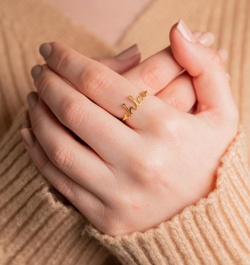 Personalised Name Ring