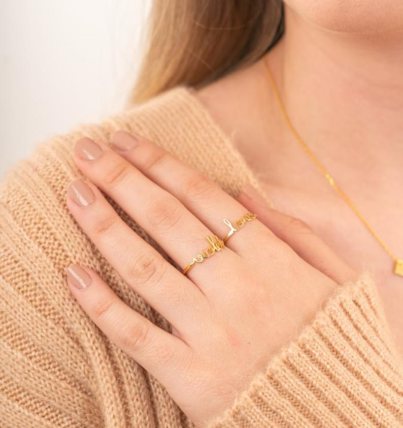 Personalised Name Ring