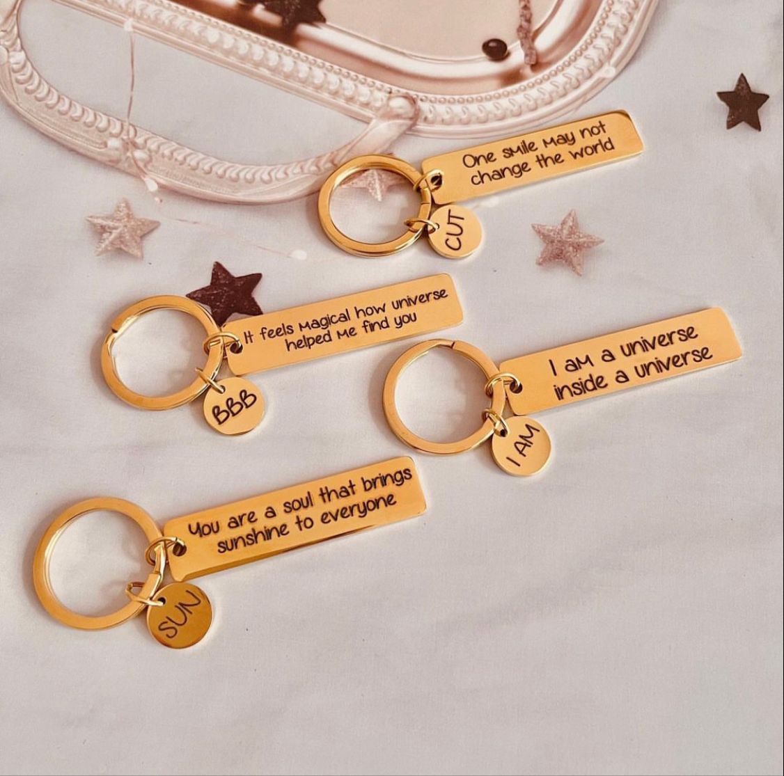 Personalised Text Keychain