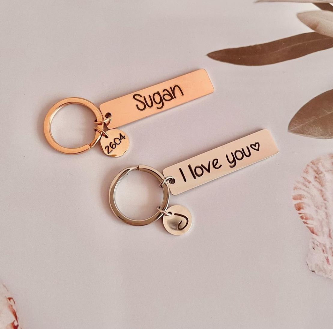 Personalised Text Keychain