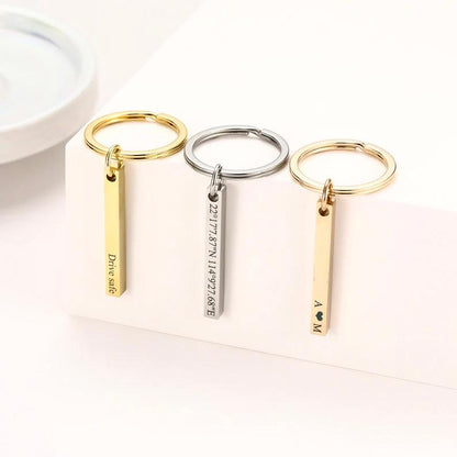 Personalised 3D Bar Key Chain