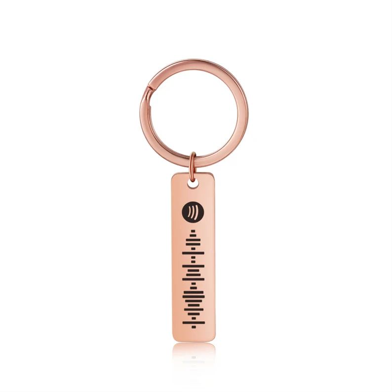 Personalised Spotify code keychain